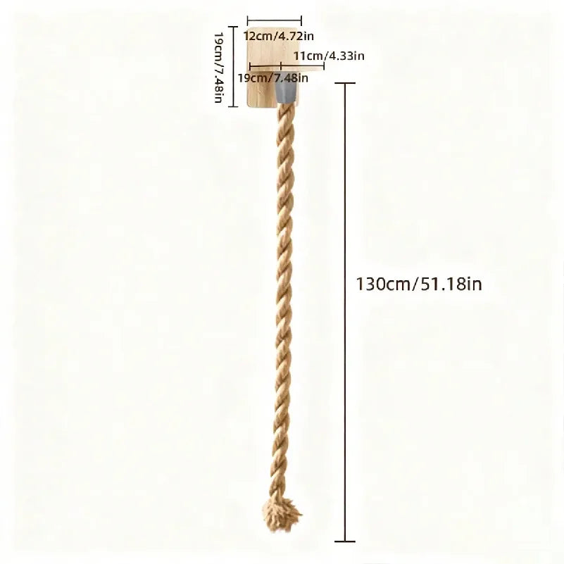 Natural Climbing Rope for Cats — Safe Vertical Play & Higher Ground