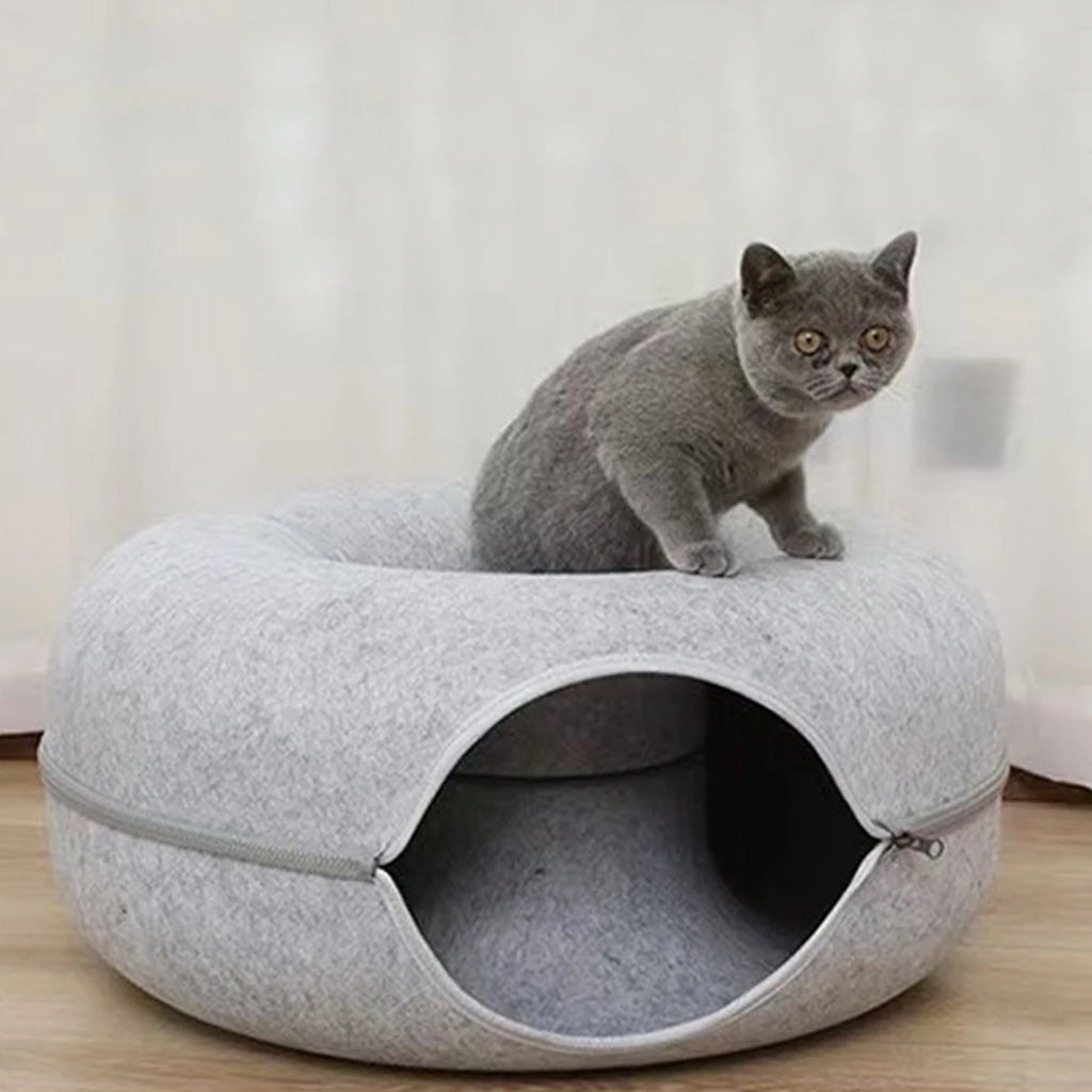 Soft Cat Hideaway Donut — A Safe, Enclosed Space for Deep Sleep