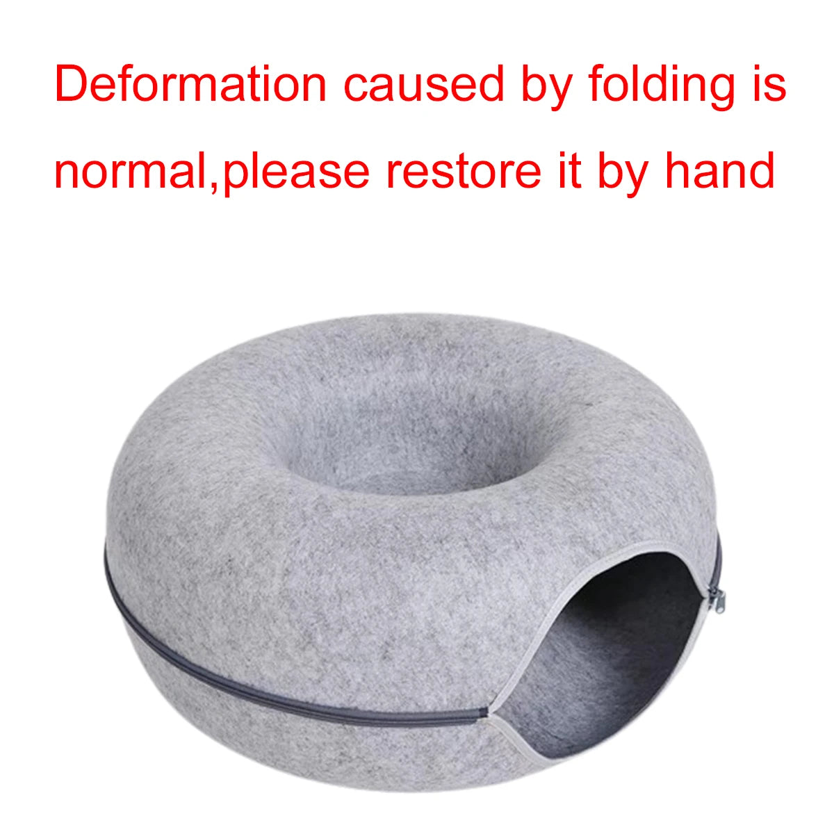 Soft Cat Hideaway Donut — A Safe, Enclosed Space for Deep Sleep