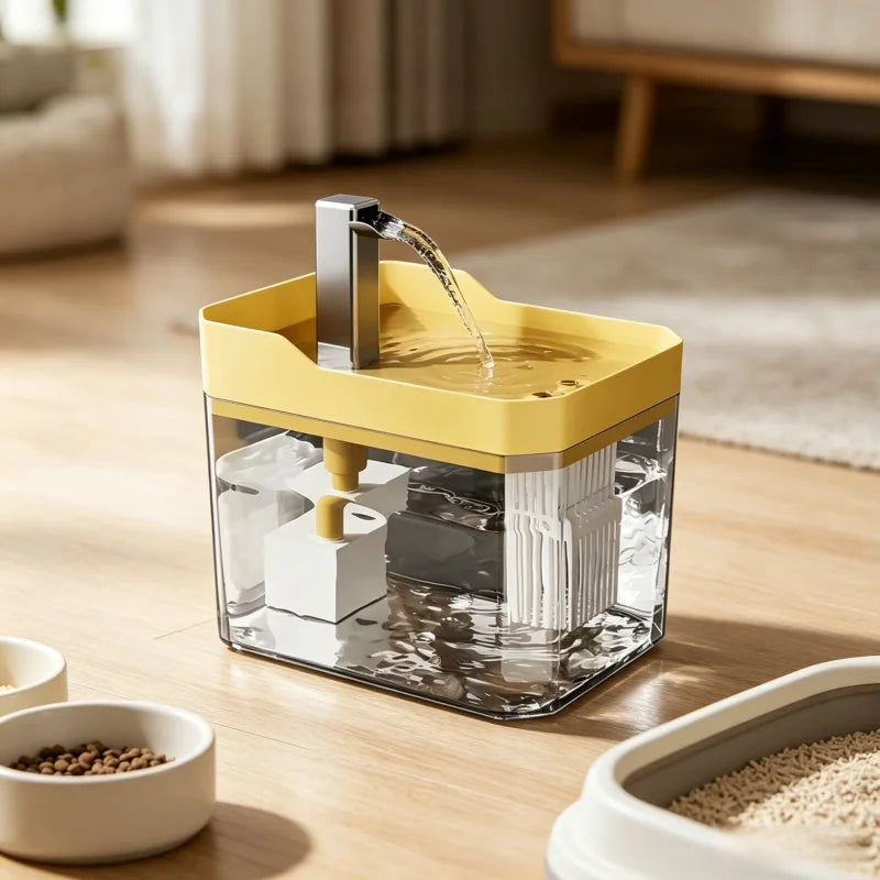 CrystalFlow Cat Water Fountain — Fresh Running Water & Daily Hydration