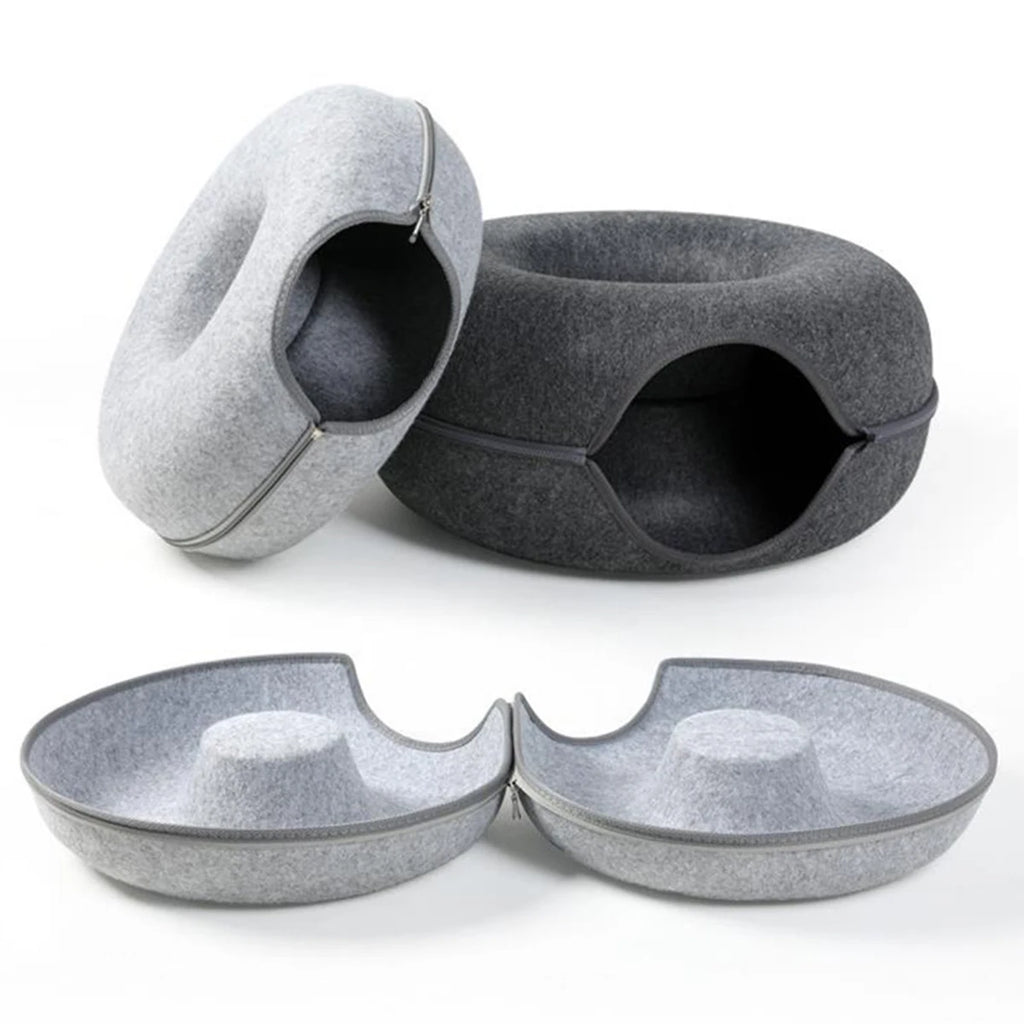 Soft Cat Hideaway Donut — A Safe, Enclosed Space for Deep Sleep