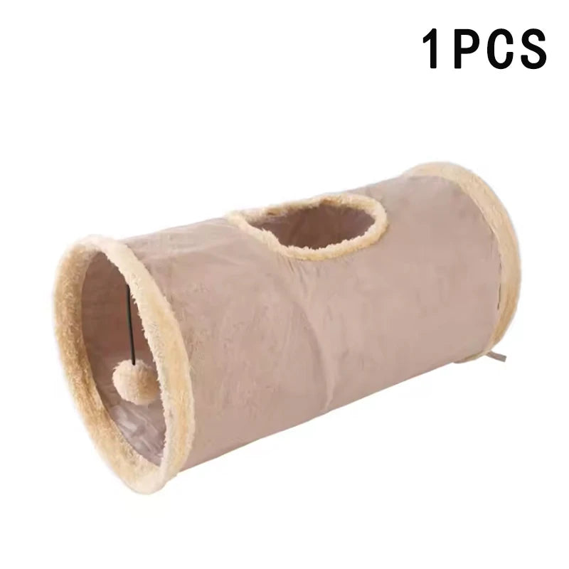 Cozy Cat Hideaway Tunnel — For Hiding, Sleeping, and Playful Exploration