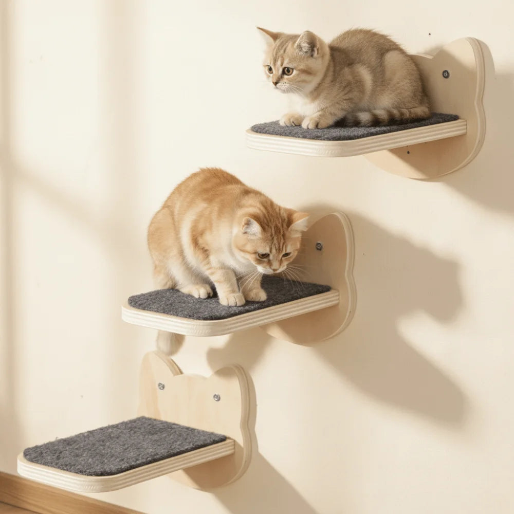 Soft Felt Cat Platform – Elevated Resting Spot for Calm, Confident Cats