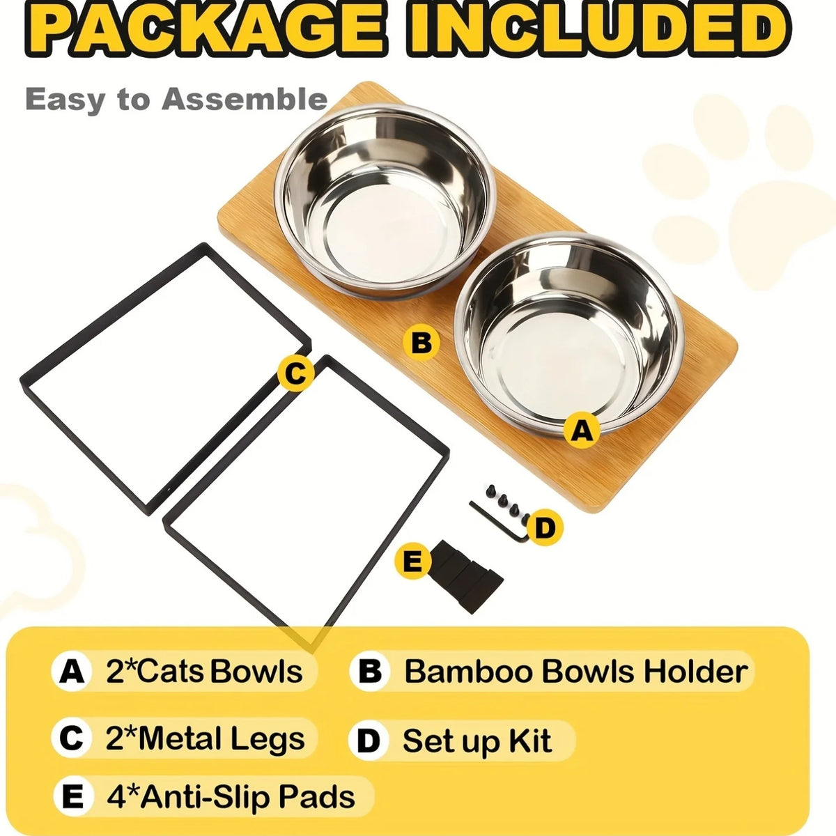 Elevated Cat Feeding Bowl — Comfortable Eating at a Natural Height