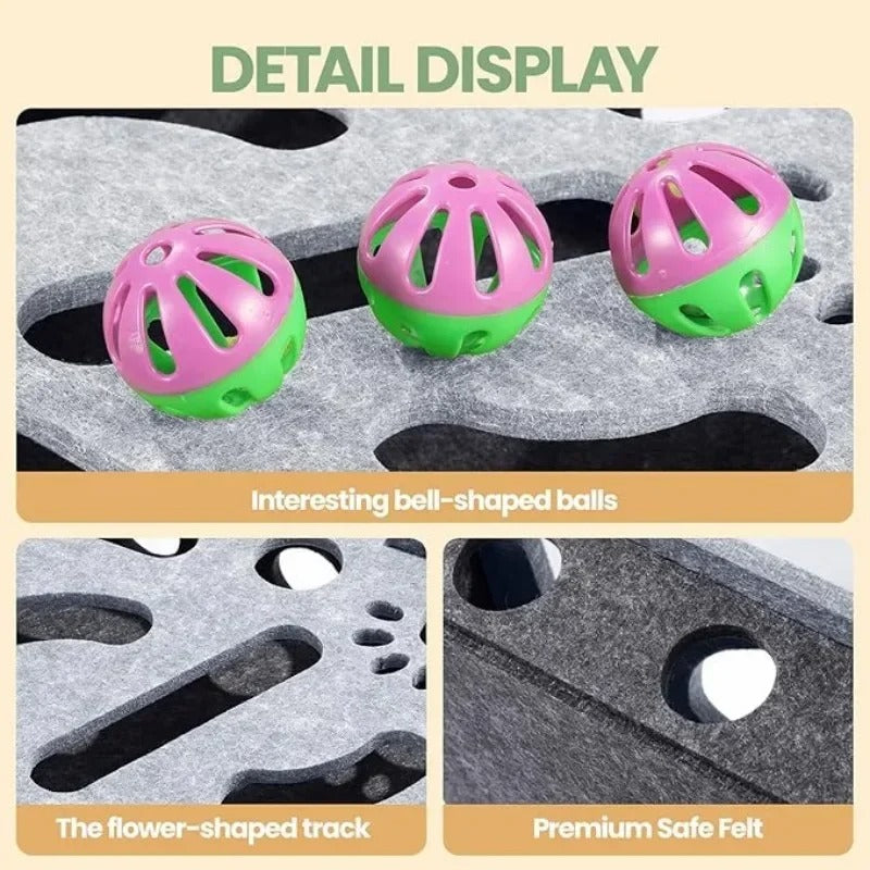 Wooden Felt Puzzle Toy — A Quiet Adventure for Curious Cats